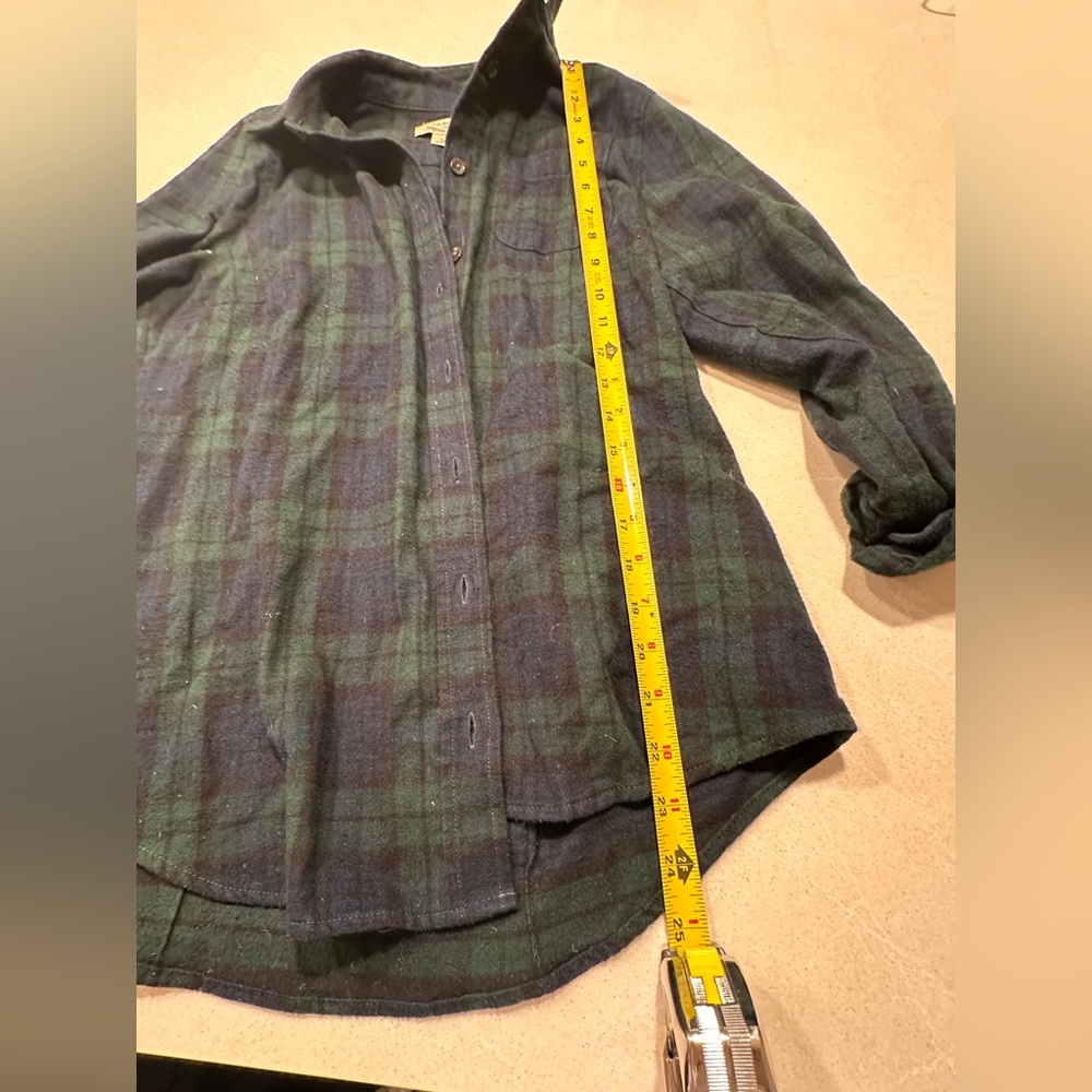 LL Bean plaid button down - Picture 5 of 6